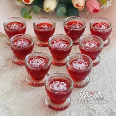 Nến Ly - Đèn Cầy Ly Cao 6cm (1 cặp) decor bàn tiệc, mâm cúng, cúng dường, thắp hương