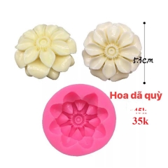 Khuôn silicon hoa Dã Quỳ 5.5cm làm bánh rau câu 3D 4D nhấn xôi, fondant, socola, nến hanmade