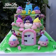 Khuôn silicon Gà Con 6cm làm bánh rau câu 3D 4D nhấn xôi, fondant, socola, nến hanmade