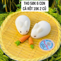 Khuôn silicon Củ Cà Rốt làm bánh rau câu 3D 4D nhấn xôi, fondant, socola, nến hanmade