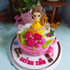 Búp bê Bella, nàng tiên cá, lọ lem trang trí bánh kem, rau câu
