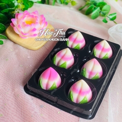 Khuôn rau câu Trái Đào (vỉ 9 trái) làm bánh rau câu 3D 4D nhấn xôi, fondant, socola, nến hanmade