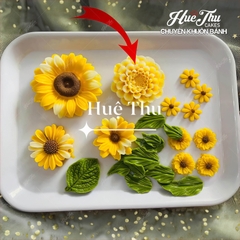 Khuôn silicon hoa Thược Dược 9cm B55 làm bánh rau câu 3D 4D nhấn xôi, fondant, socola, nến hanmade