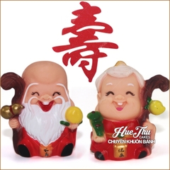 Ông Thọ / Bà Thọ trang trí bánh sinh nhật, bánh rau câu