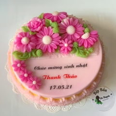 Khuôn silicon Cúc dại B69 làm bánh rau câu 3D 4D nhấn xôi, fondant, socola, nến hanmade