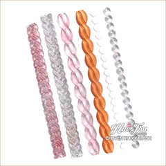 Khuôn silicon hình Dây Thừng, Chuỗi Hạt làm bánh rau câu 3D 4D nhấn xôi, fondant, socola, nến hanmade