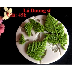 Khuôn silicon lá Dương Xỉ 8cm làm bánh rau câu 3D 4D nhấn xôi, fondant, socola, nến hanmade