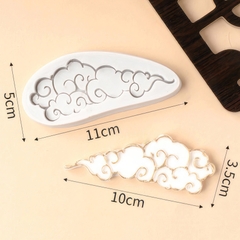 Khuôn silicon Đám Mây (nhiều mẫu) làm bánh rau câu 3D 4D nhấn xôi, fondant, socola, nến hanmade