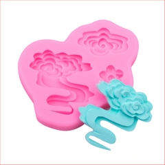 Khuôn silicon Đám Mây (nhiều mẫu) làm bánh rau câu 3D 4D nhấn xôi, fondant, socola, nến hanmade