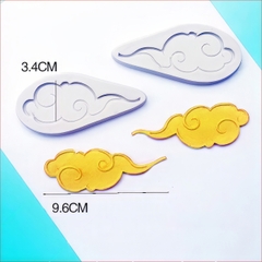 Khuôn silicon Đám Mây (nhiều mẫu) làm bánh rau câu 3D 4D nhấn xôi, fondant, socola, nến hanmade