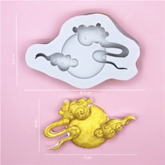 Khuôn silicon Đám Mây (nhiều mẫu) làm bánh rau câu 3D 4D nhấn xôi, fondant, socola, nến hanmade