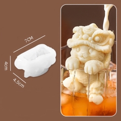 Khuôn silicon Lân Trung Thu làm bánh rau câu 3D 4D nhấn xôi, fondant, socola, nến hanmade