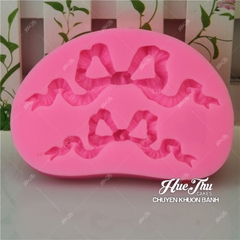 Khuôn silicon Dây Nơ làm bánh rau câu 3D 4D nhấn xôi, fondant, socola, nến hanmade