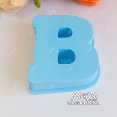 Khuôn silicon Chữ Cái / Số / Ký Tự từ A-Z 0-9 kích thước 12cm làm bánh rau câu 3D 4D nhấn xôi, fondant, socola