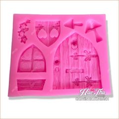 Khuôn silicon hình Cửa Sổ làm bánh rau câu 3D 4D nhấn xôi, fondant, socola, nến hanmade