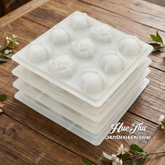 Khuôn rau câu Trái Đào (vỉ 9 trái) Tạo Hình 3D/4D Đa Dụng