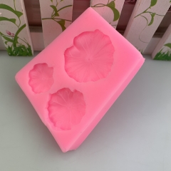 Khuôn silicon Lá Sen (3 lá lớn nhỏ) làm bánh rau câu 3D 4D nhấn xôi, fondant, socola, nến hanmade