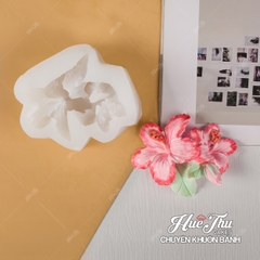 Khuôn silicon Chùm Hoa Dâm Bụt, Bông Bụp 8.9cm làm bánh rau câu 3D 4D nhấn xôi, fondant, socola, nến hanmade