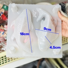 Khuôn Cá Chép / Cá Kol bằng nhựa (nhiều size) dùng đổ rau câu, nhấn xôi