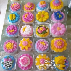 Bộ 20 khuôn rau câu, nhấn xôi Vĩnh Trường RT 250g dùng làm bánh rau câu trung thu, ép xôi