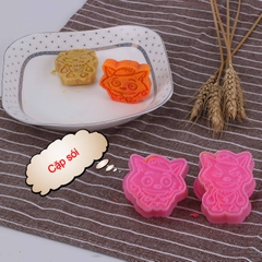 Khuôn nhấn Cutter Nhân Vật Hoạt Hình CT3 (nhiều mẫu) tạo hình bánh bao, bánh quy, bánh mì, rau câu, xôi hoa đậu