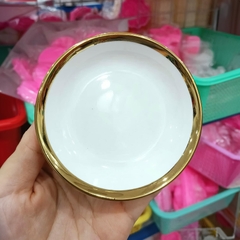 Đĩa Sứ Tròn 10cm (nhiều màu), Đĩa Sứ Tròn Đựng Bánh Bao - trang trí đồ ăn, bàn tiệc, mâm cúng