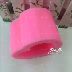 Khuôn silicon Trái Tim (chùm hồng I Love U) làm bánh rau câu 3D 4D nhấn xôi, fondant, socola, nến hanmade