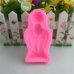 Khuôn silicon Cô Gái dùng làm bánh rau câu 3D 4D nhấn xôi, fondant, socola, nến hanmade ngày phụ nữ