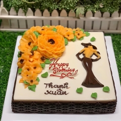 Khuôn silicon Cô Gái dùng làm bánh rau câu 3D 4D nhấn xôi, fondant, socola, nến hanmade ngày phụ nữ