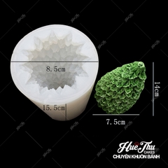 Bộ khuôn silicon 3 Cây Thông + 2 Ngôi Nhà Tuyết làm bánh rau câu 3D 4D nhấn xôi, fondant, socola, nến hanmade