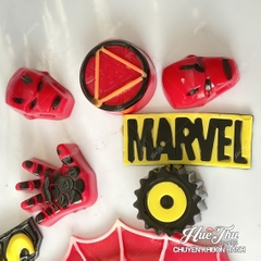 Khuôn silicon siêu nhân Marvel (bàn tay, logo, mặt nạ) làm rau câu 4D, pudding, bánh nướng