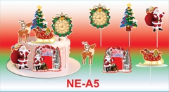 Que cắm Giáng sinh (6 chi tiết) trang trí bánh rau câu, bông lan... dịp Noel