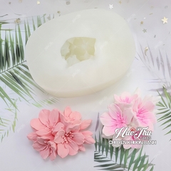 Khuôn silicon chùm Hoa Đào làm bánh rau câu 3D 4D nhấn xôi, fondant, socola, nến hanmade