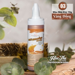 Màu phun nhũ kim Unicorn Vàng/Bạc/Đồng 10g làm bánh