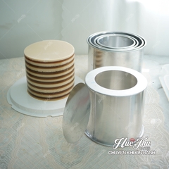 Khuôn Nhôm Tròn Đế Rời C1 Cao 15cm Rộng 12/14/16/18/20cm dùng làm bánh các loại