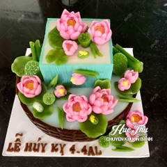 Bộ khuôn silicon Hoa Sen Thái (11 chi tiết) làm bánh rau câu 3D 4D nhấn xôi, fondant, socola, nến hanmade