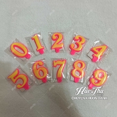 Nến số thường sinh nhật từ số 0-9 cho bánh kem, bông lan, rau câu và các dòng bánh khác