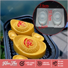 Khuôn Thỏi Vàng Đại Tài Lộc làm bánh rau câu 3D 4D nhấn xôi, fondant, socola, nến hanmade