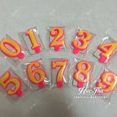 Set 10 nến số cao cấp sinh nhật từ số 0-9 cho bánh kem, bông lan, rau câu