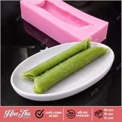 Khuôn silicon lá sen cuốn 8x2cm làm bánh rau câu 3D 4D nhấn xôi, fondant, socola, nến hanmade
