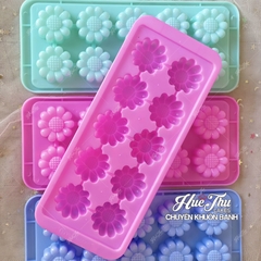 Khuôn rau câu, khay đá Hoa Cúc làm bánh rau câu 3D 4D nhấn xôi, fondant, socola, nến hanmade