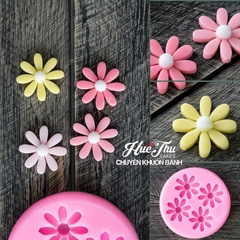 Khuôn silicon Cúc dại B69 làm bánh rau câu 3D 4D nhấn xôi, fondant, socola, nến hanmade