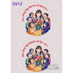 Tấm Decal Trong chủ đề Thầy Cô - Ngày Nhà Giáo, chữ dán tem dán lên bánh trang trí bánh rau câu (nhiều mẫu)
