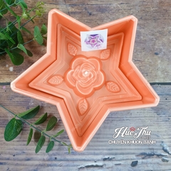 Khuôn xôi hình Ngôi Sao 20cm cao 8cm - khuôn ép xôi, khuôn nhấn xôi Ngọc Lan