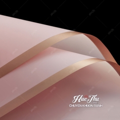 Giấy gói hoa bóng mờ viền đồng