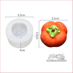 Khuôn silicon quả Măng Cụt, quả Hồng làm bánh rau câu 3D 4D nhấn xôi, fondant, socola, nến hanmade