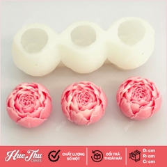 Khuôn silicon hoa Hồng Búp Hàn Quốc 4.5cm làm bánh rau câu 3D 4D nhấn xôi, fondant, socola, nến hanmade