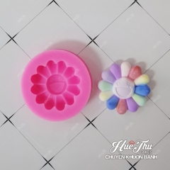 Khuôn silicon Hoa Mặt Trời làm bánh rau câu 3D 4D nhấn xôi, fondant, socola, nến hanmade