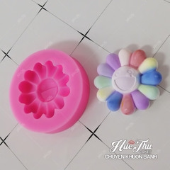 Khuôn silicon Hoa Mặt Trời làm bánh rau câu 3D 4D nhấn xôi, fondant, socola, nến hanmade
