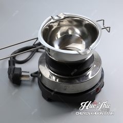 Nồi nấu sáp nến có tay cầm - nồi làm nến thơm bằng inox không gỉ